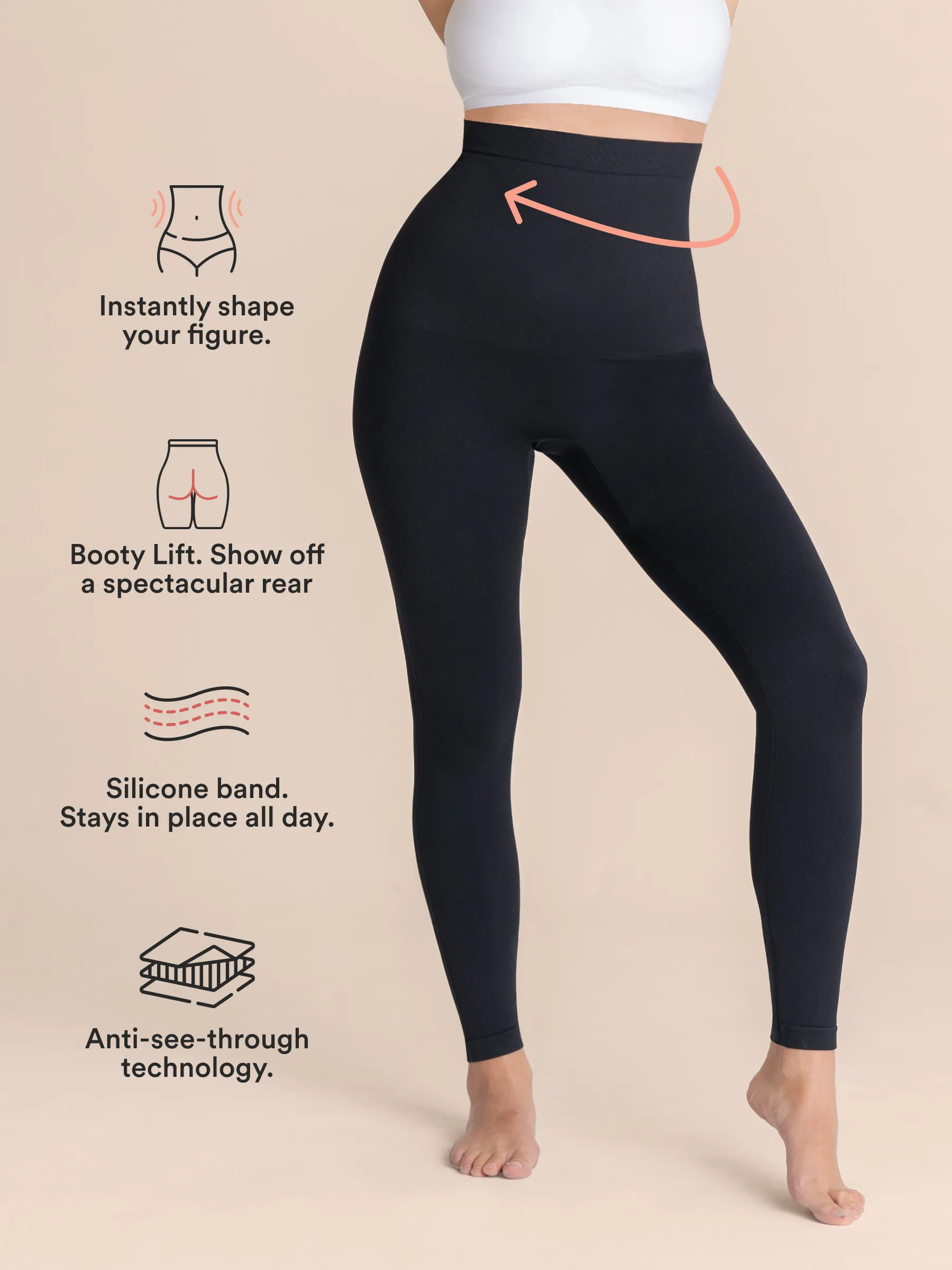 1 Scoop Neck Cami   1 High Waisted Shaping Leggings