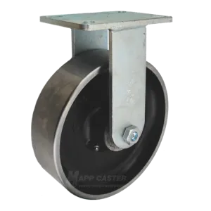 10" x 3" Forged Steel Wheel P70 Rigid Caster - 6,000 Lbs Capacity
