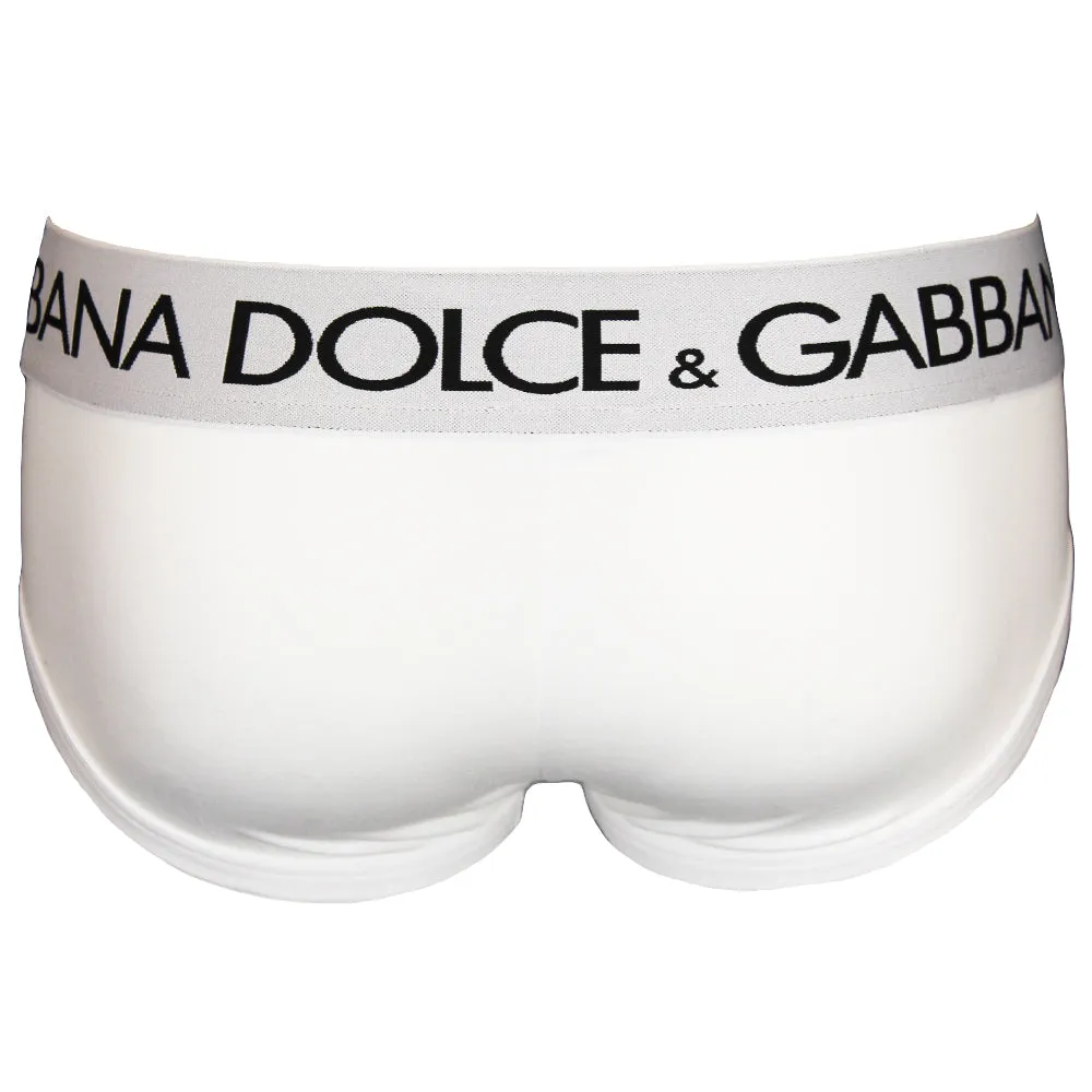 2-Pack Cotton Jersey Brando Briefs, White