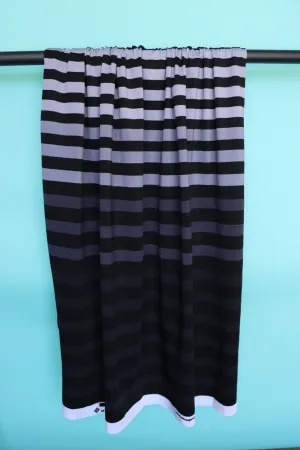 4YD 8IN REMNANT; Cloud/Silver/Lead/Shadow K-Deer Signature Stripe Athletic Nylon/Spandex