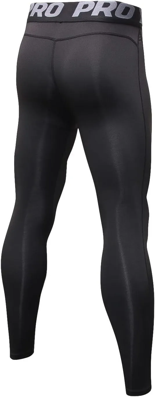 5 Pack Men's Compression Pants Camouflage Athletic Workout Leggings Running Tights Sports Basketball Baselayer