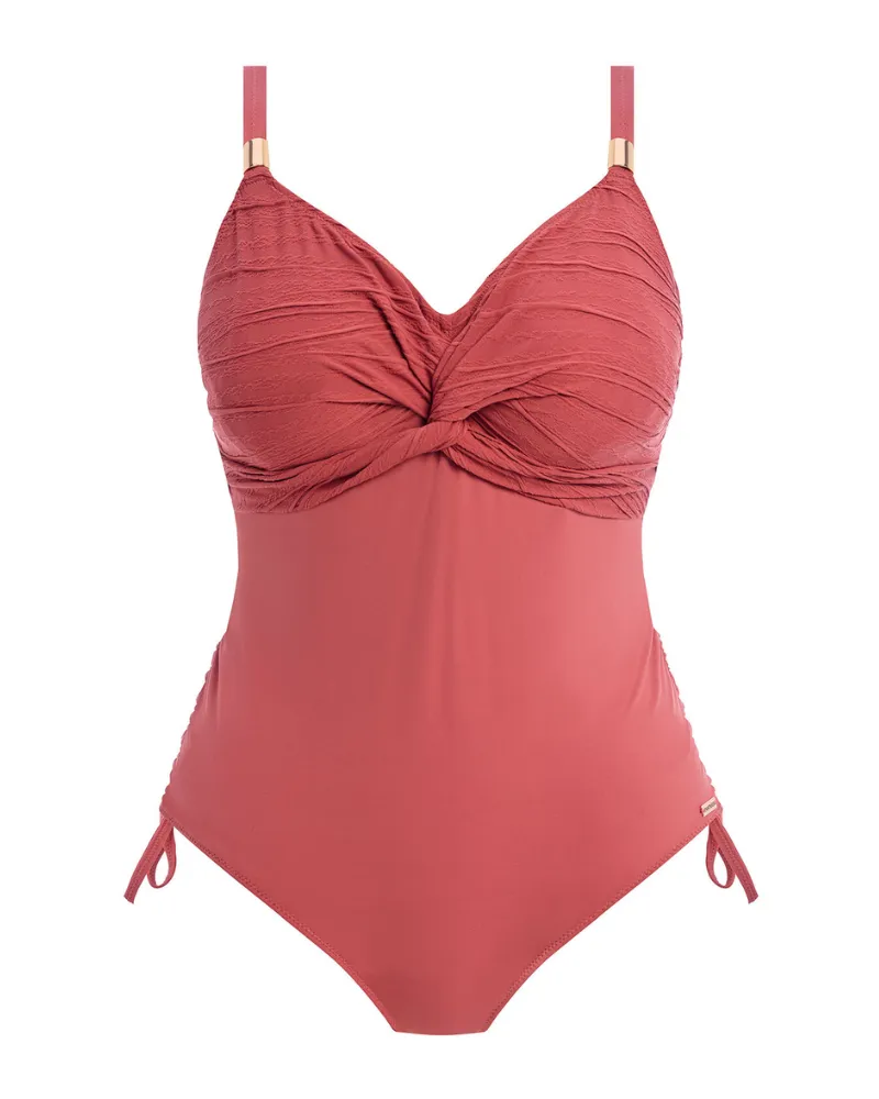 502231 Persian Rose Beach Waves Front Twist Underwire Swimsuit