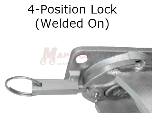 6" x 3" Ductile Steel Wheel Rigid P70 Caster - 5,400 Lbs Capacity