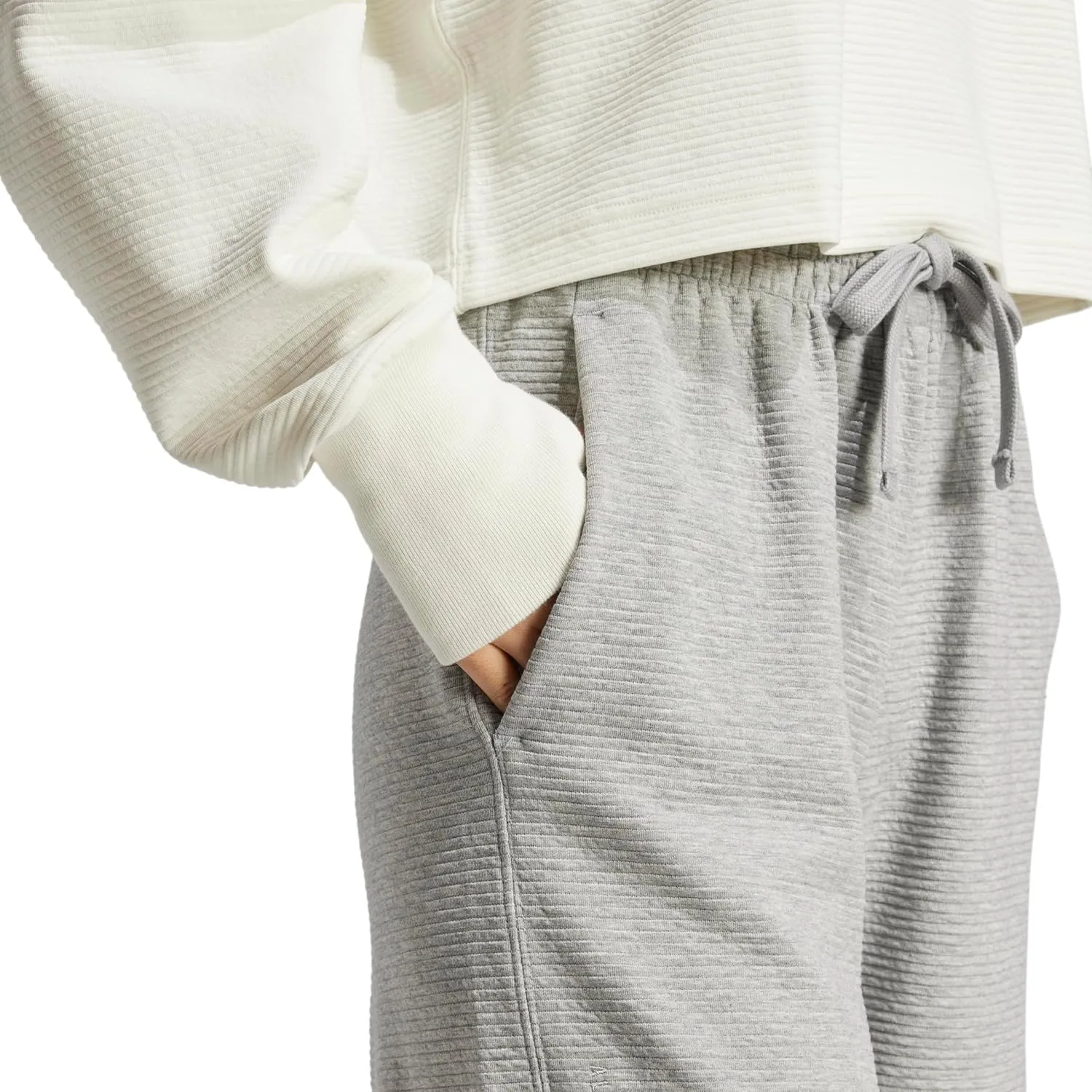 adidas Women's All Szn Ribbed 7/8 Length Wide Leg Pants