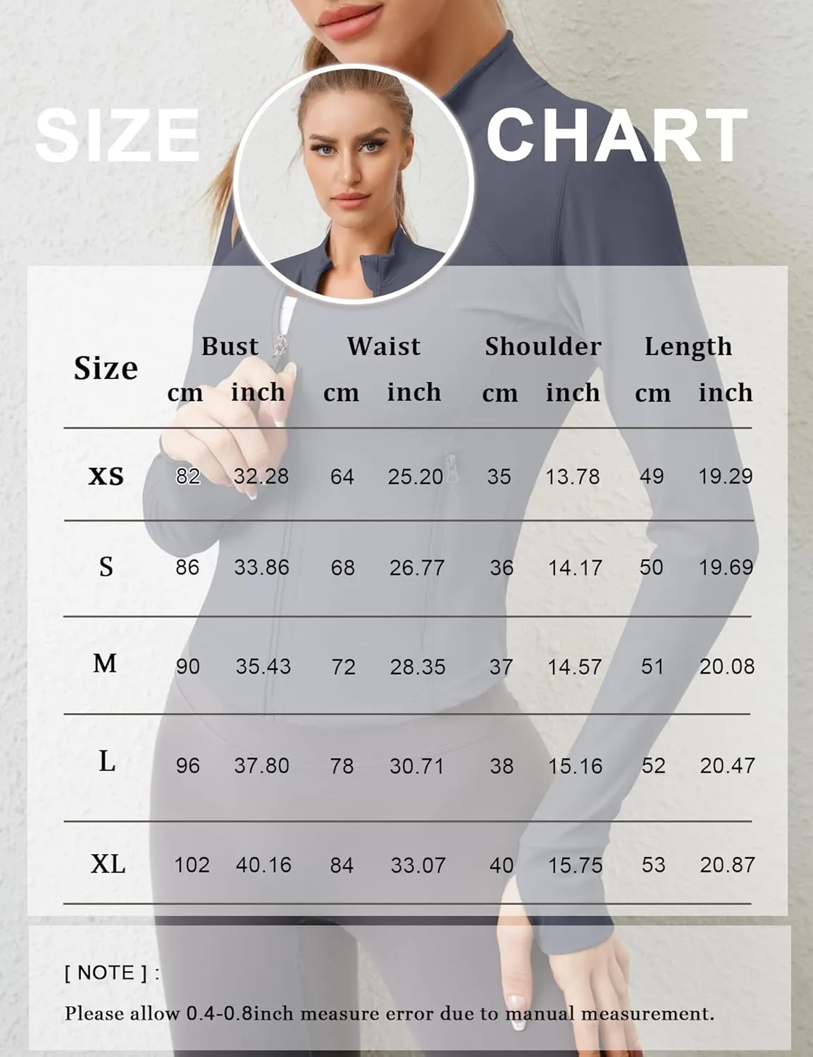AKEWEI Womens Zip Up Workout Jackets Lightweight Athletic Slim Fit Track Jacket with Inner and Outer Pockets and Thumb Holes