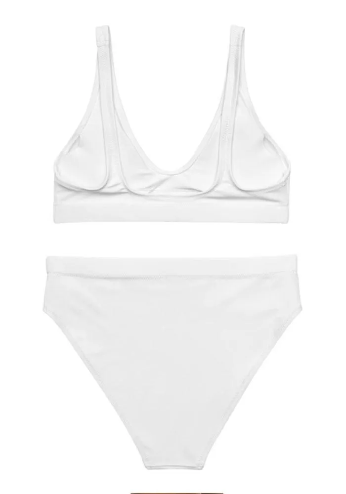All-Over Print Recycled High-Waisted Bikini Set