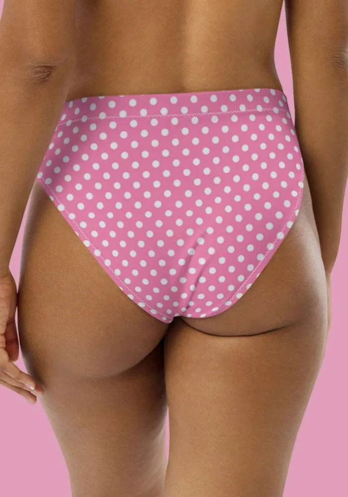 All-Over Print Recycled High-Waisted Bikini Set