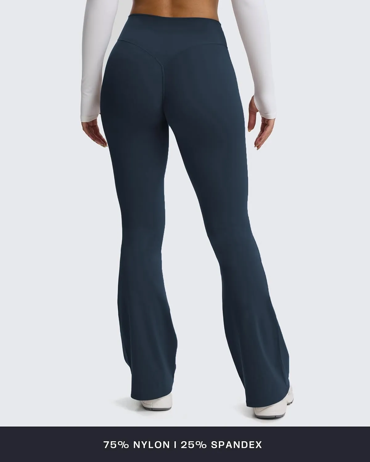 Aoxjox Flare Leggings for Women Hidden Scrunch Butt Lifting High Waisted Wide Leg Yoga Pants 30"/32"/34"