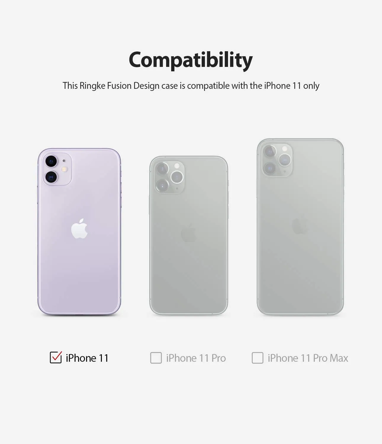 Apple iPhone 11 Back Cover Case | Fusion Design - NEW YORK : LABEL