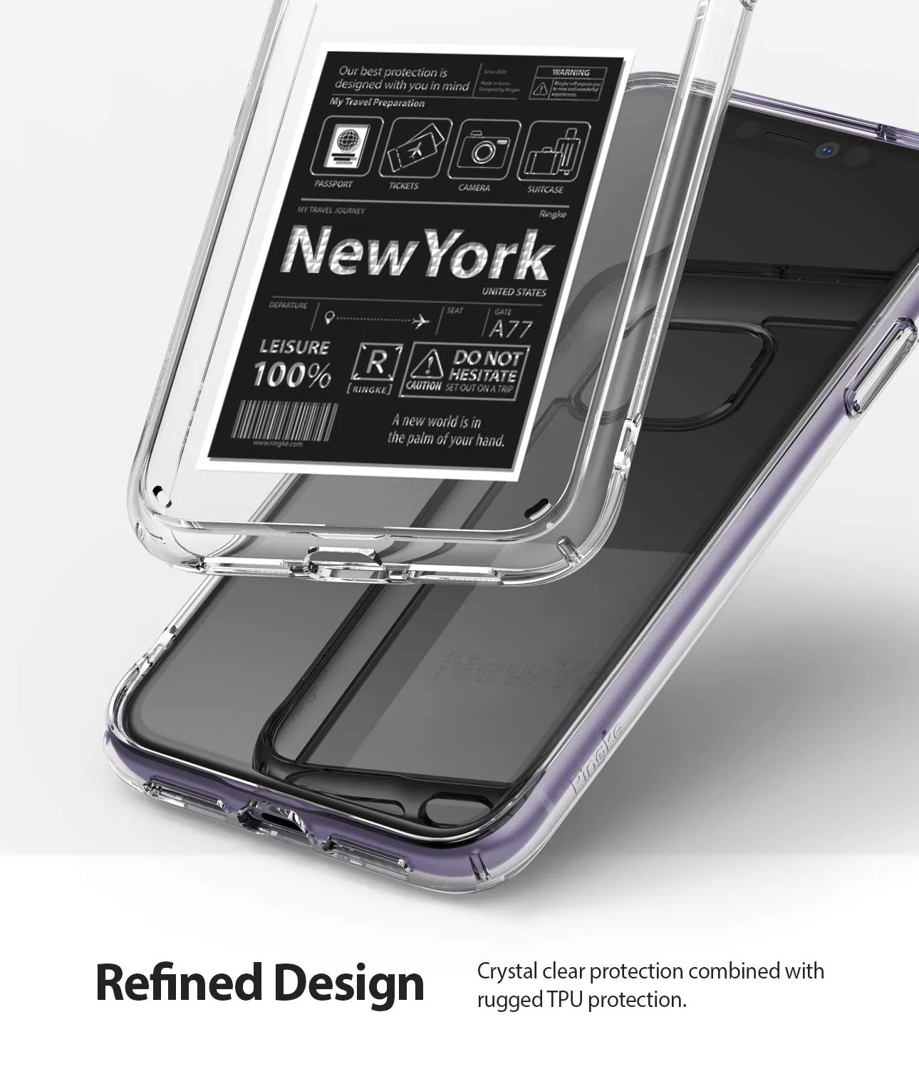 Apple iPhone 11 Back Cover Case | Fusion Design - NEW YORK : LABEL