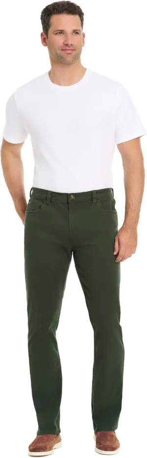 Arrow Men's Heritage Twill 5-Pocket Pant, Straight Leg Fit, Cotton Blend Fabric
