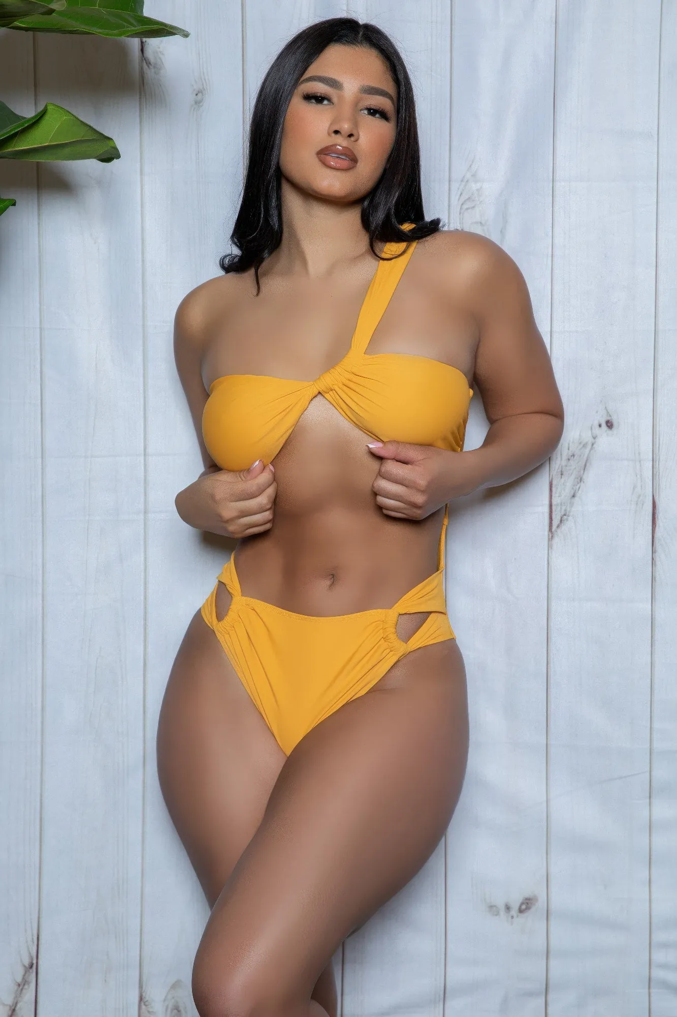 Asymmetrical One-shoulder Nora One Piece Swimsuit