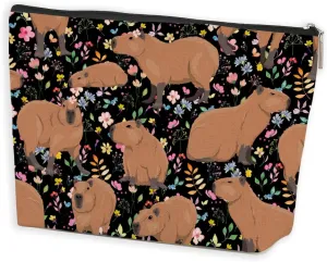 Azteoiz Cute Capybara Makeup Bag Capybara Gifts Cosmetic Bag Animal Lover Gifts for Women Girls Capybara Lovers Daughter Friends Nurse Capybara Stuff Graduation Birthday Gifts Travel Toiletry Bag