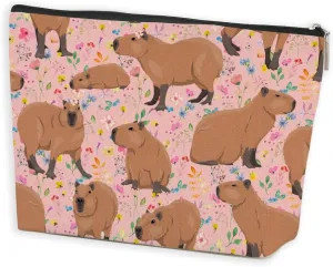 Azteoiz Cute Capybara Makeup Bag Capybara Gifts Cosmetic Bag Animal Lover Gifts for Women Girls Capybara Lovers Daughter Friends Wife Capybara Stuff Graduation Birthday Gifts Travel Toiletry Bag