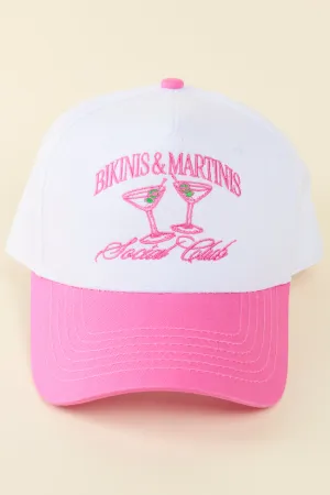 Bikinis & Martinis Pink Trucker Hat