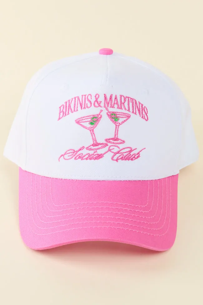 Bikinis & Martinis Pink Trucker Hat