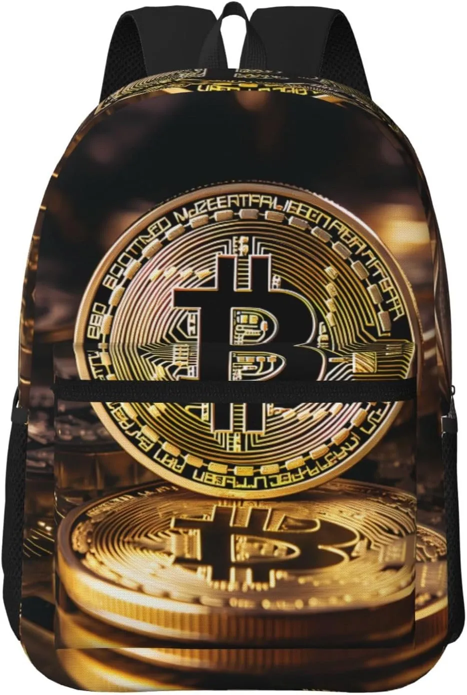 bitcoin Travel Laptop Backpack, 17 Inch Backpack for Men and Women, Work, Leisure, College, High School Backpack,