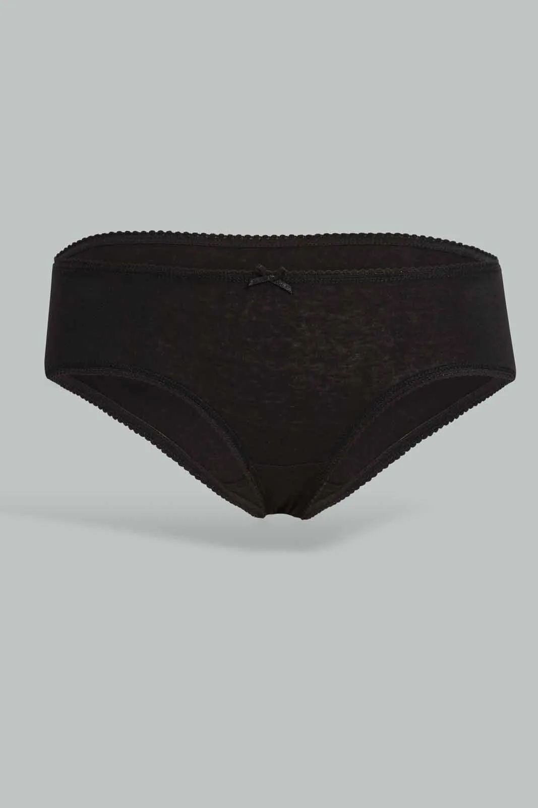 Black Boyleg Briefs For Women (Pack Of 5)