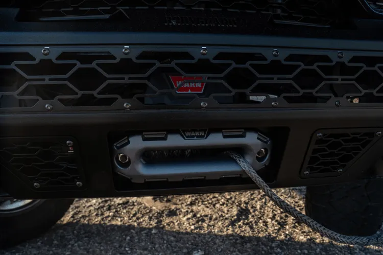 Bodyguard LBR21LYB Dodge Ram 1500 TRX 2021-2024 Freedom Series Baja Front Bumper Winch Ready Sensor Bare Metal