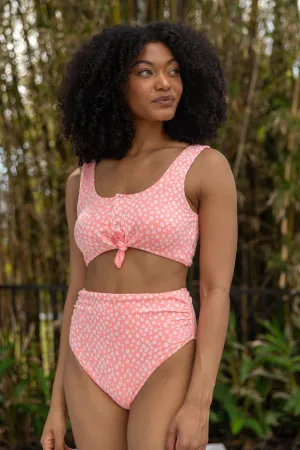 Botanical Bay Coral Floral Bikini Bottom