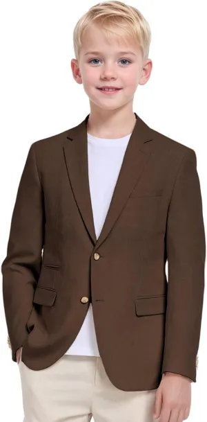 Boys Linen Suit Jacket Summer Casual Sport Coats Wedding Guest Outfit Linen Blazer for Boy School Uniform Beach Wedding