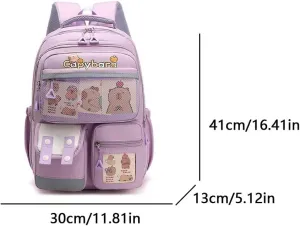 Capybara Backpack Ita Bag Breathable Cute Mochila Capybara Bag Kawaii Cartoon Backpack
