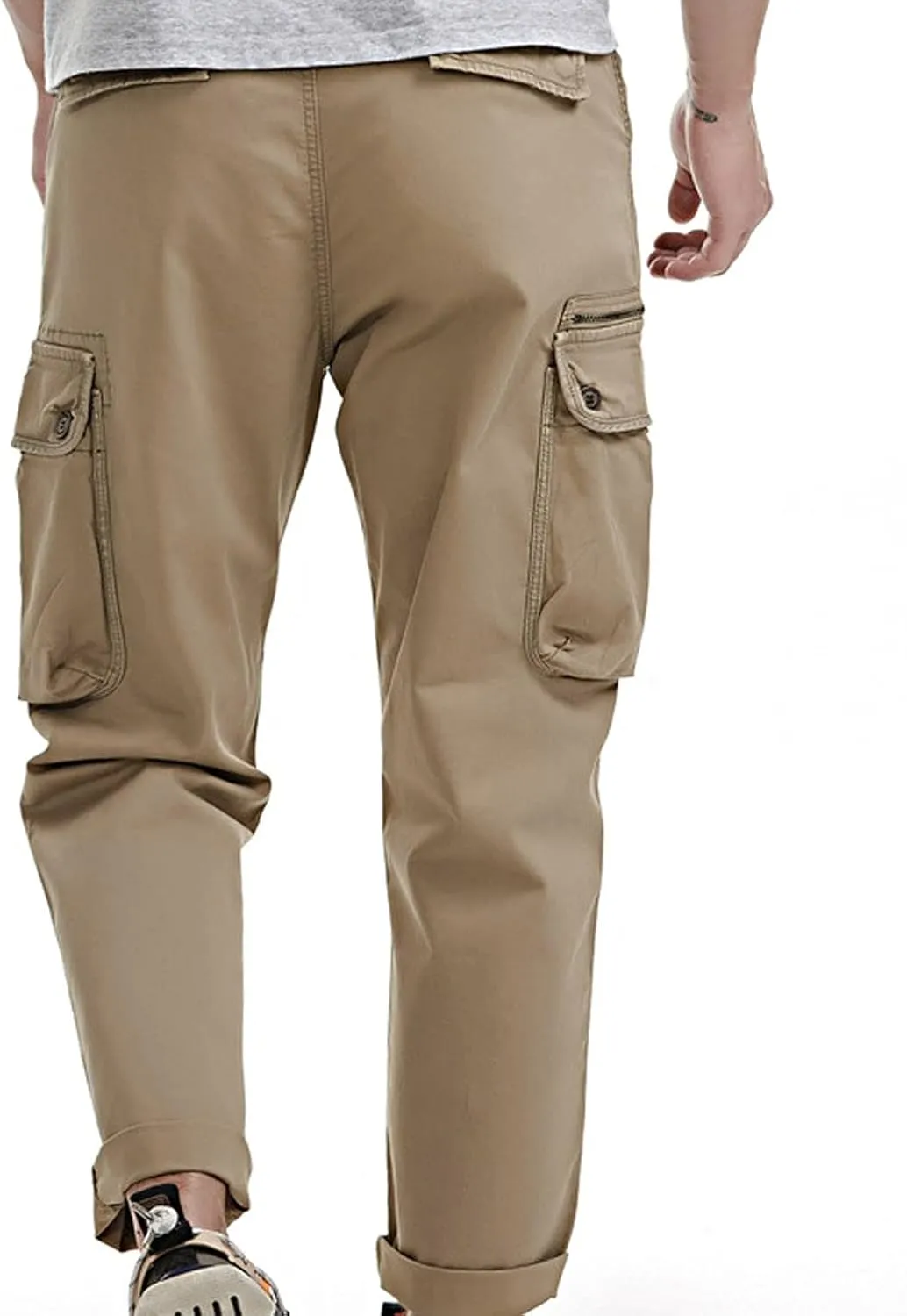 Cargo Pants for Men,Fashion Pants Slim Fit Straight-Leg Trousers Overalls Hiking Joggers with Pockets Mens Pants