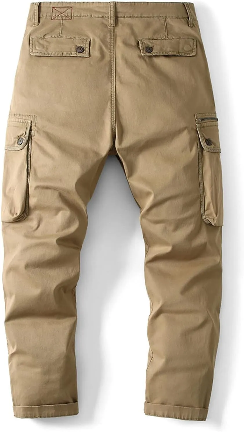 Cargo Pants for Men,Fashion Pants Slim Fit Straight-Leg Trousers Overalls Hiking Joggers with Pockets Mens Pants