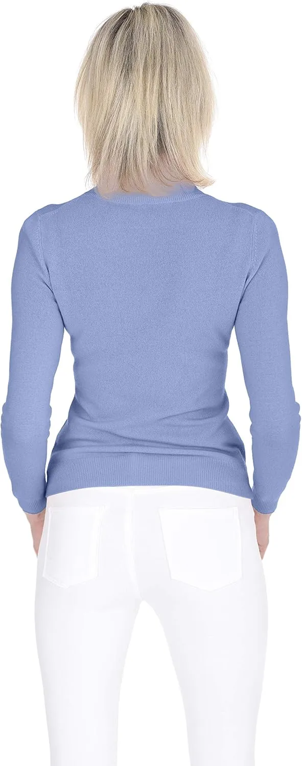 Cashmeren Womens Essential Knit Turtleneck Sweater 100% Merino Wool Long Sleeve Roll Neck Pullover