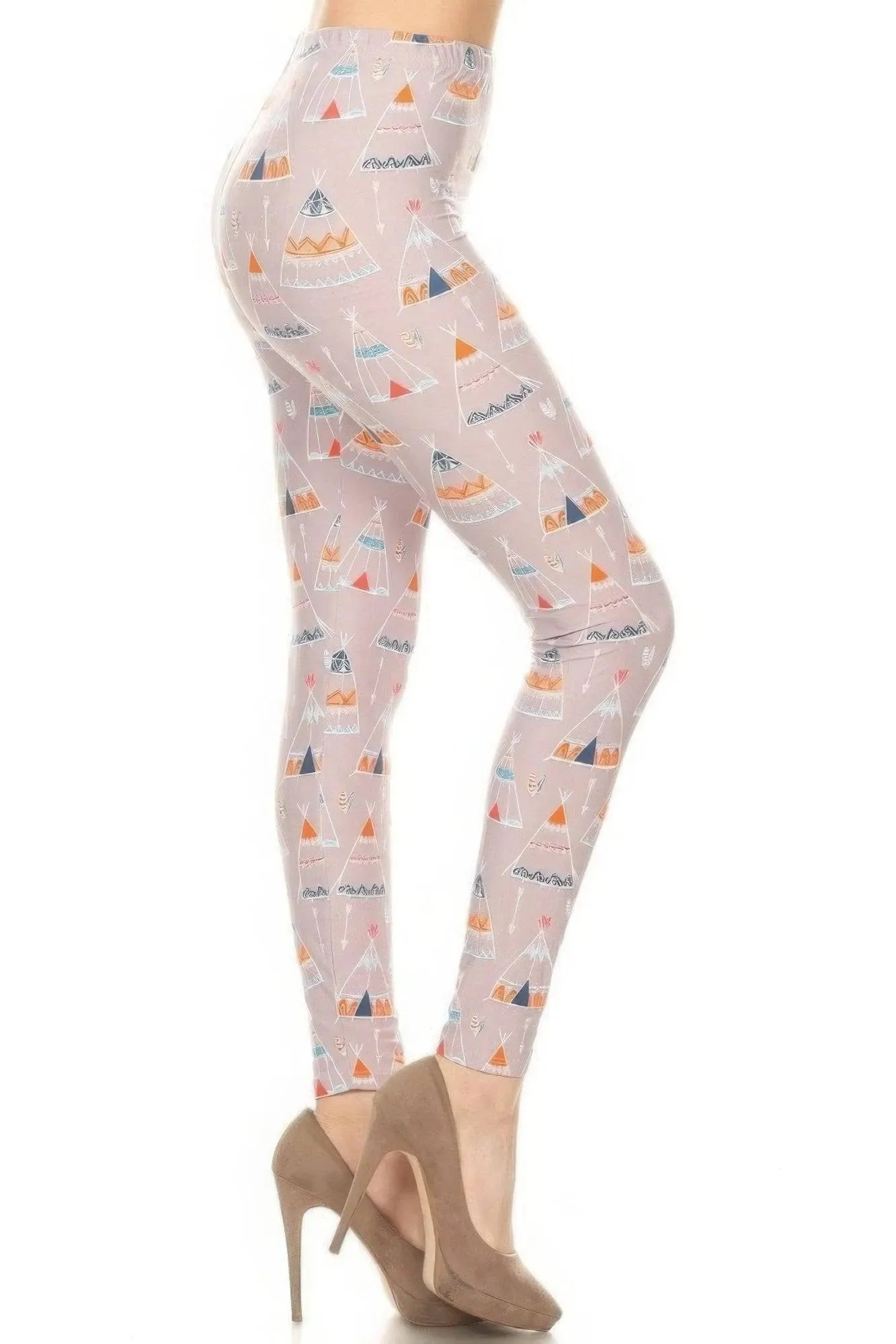 Charming Teepee High-Rise Leggings - Comfortable & Stylish
