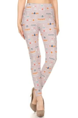Charming Teepee High-Rise Leggings - Comfortable & Stylish