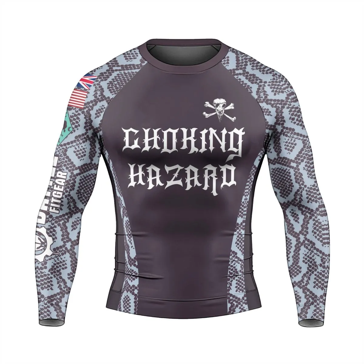 Choking Hazard Men's Long Sleeve Rash Guard