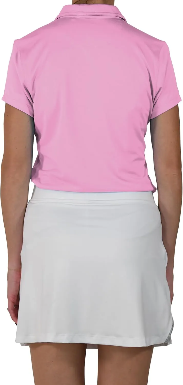 Columbia Women's Golf Birdie Polo Omni Wick Performance Breathable Short Sleeve