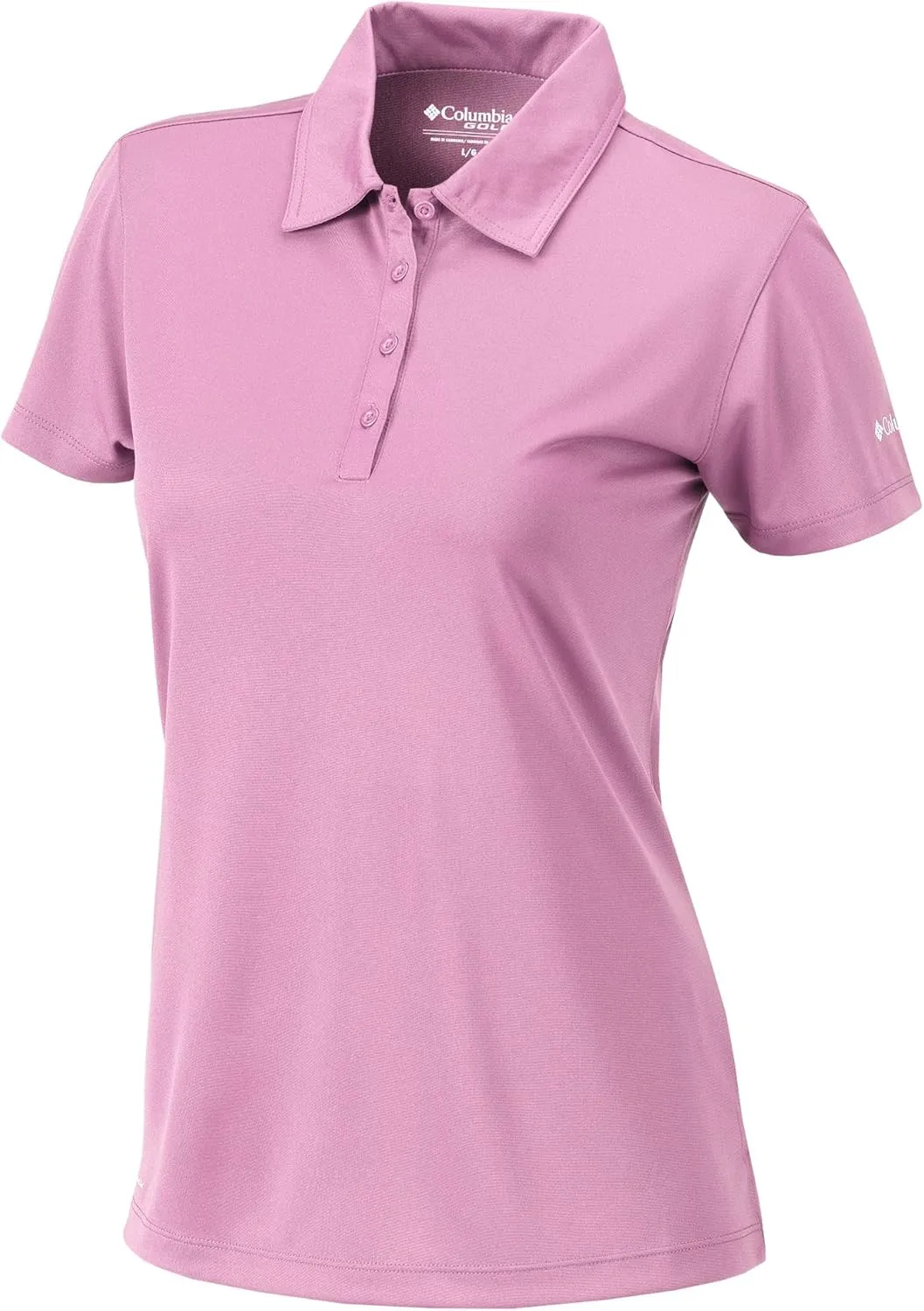 Columbia Women's Golf Birdie Polo Omni Wick Performance Breathable Short Sleeve