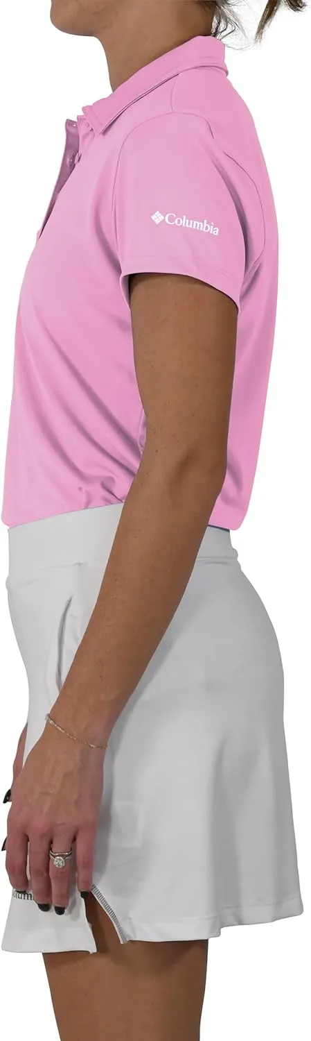 Columbia Women's Golf Birdie Polo Omni Wick Performance Breathable Short Sleeve