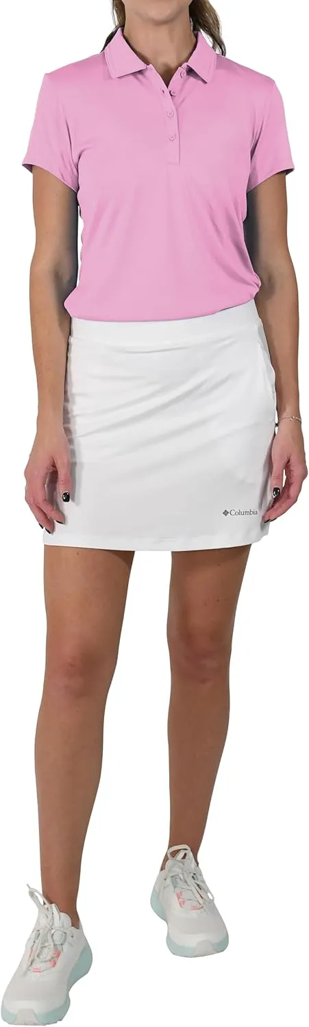 Columbia Women's Golf Birdie Polo Omni Wick Performance Breathable Short Sleeve