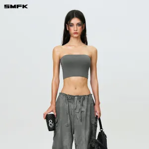Compass Hug Skin Tube Top Dark Gray