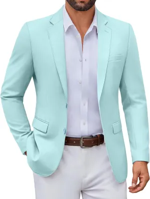 COOFANDY Men's Casual Blazer Lightweight Sport Coats Two Buttons Slim Fit Suit Jacket for Business Wedding Dress