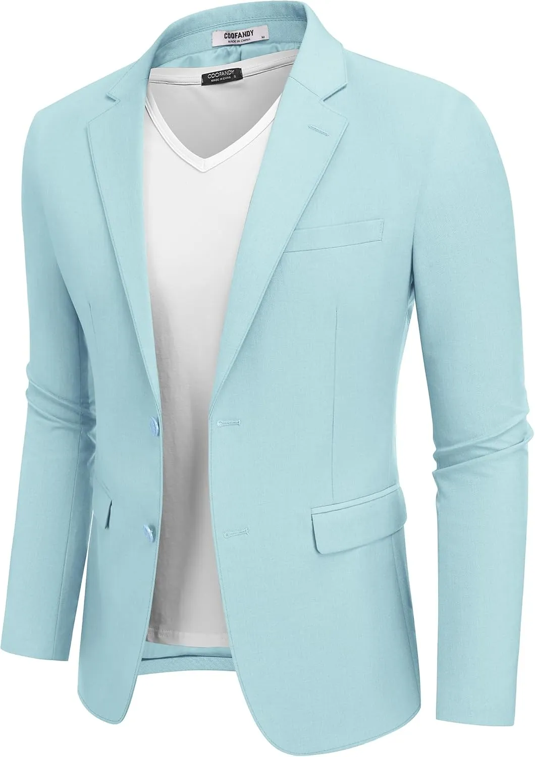 COOFANDY Men's Casual Blazer Lightweight Sport Coats Two Buttons Slim Fit Suit Jacket for Business Wedding Dress