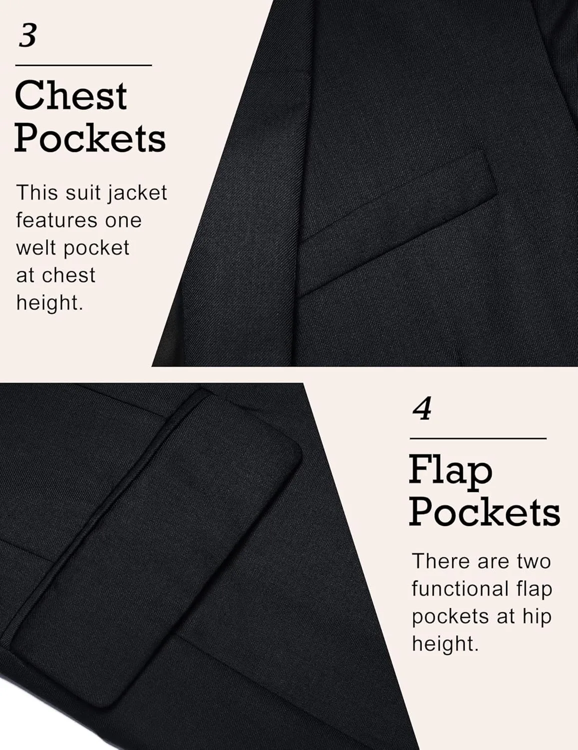 COOFANDY Mens Sport Coat Casual Blazer One Button Business Suit Jacket