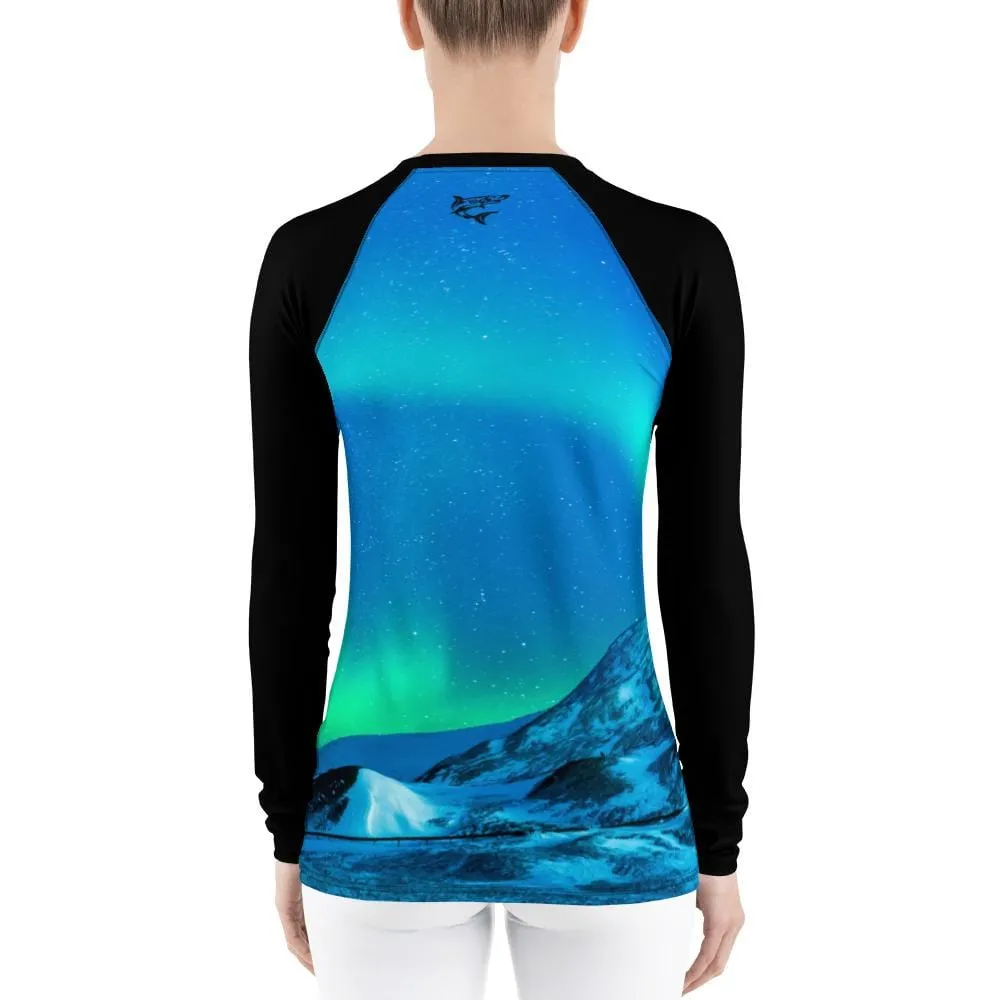 Cosmic Aurora ~ Women's Rash Guard