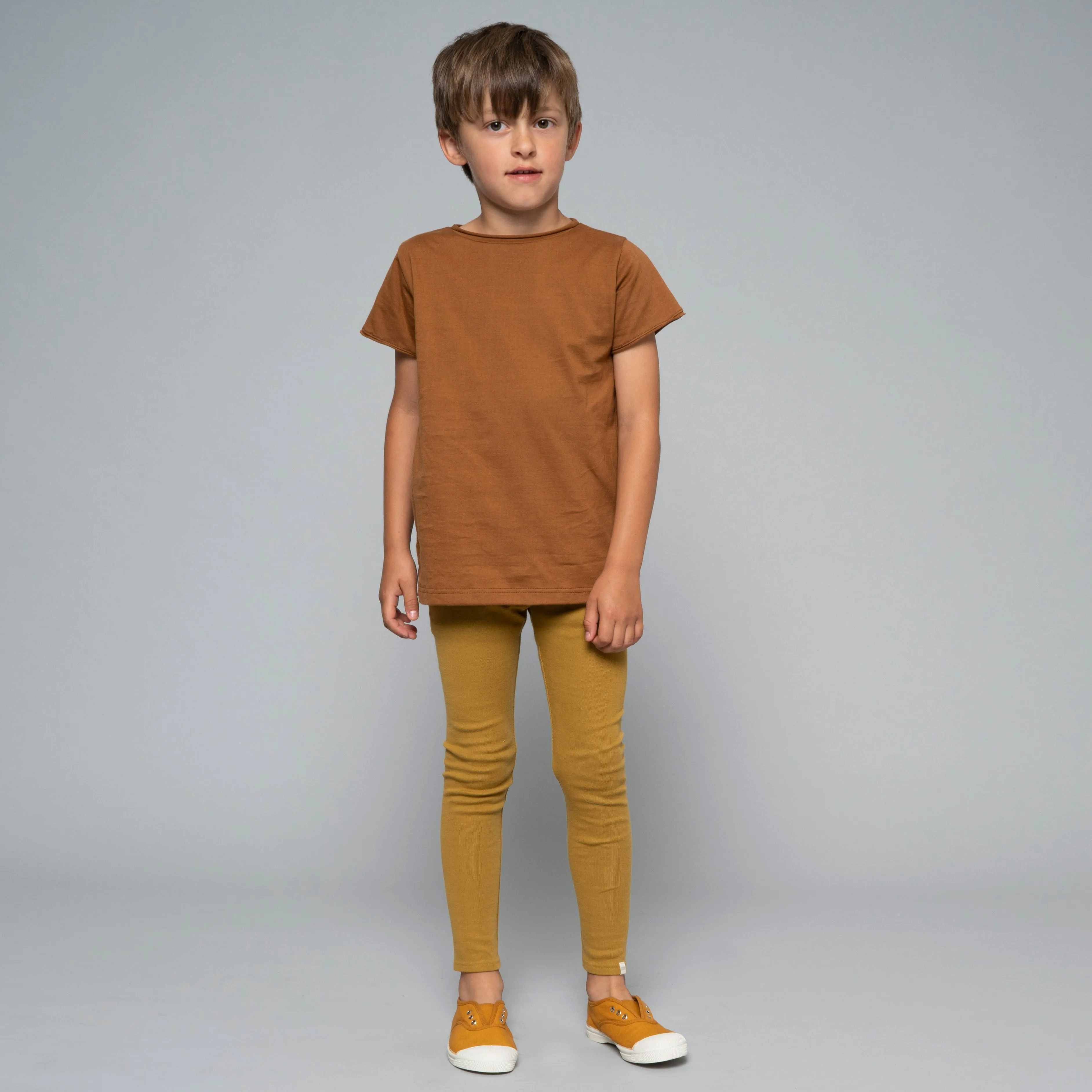 Cotton Nice Leggings - Golden Leaf - 6-12y