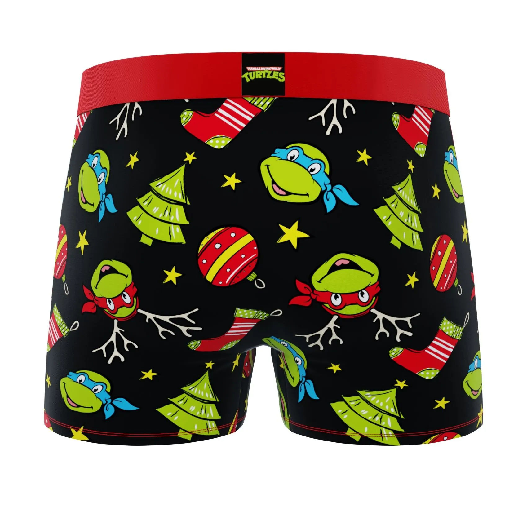CRAZYBOXER Ninja Turtles Happy Holidays Men's Boxer Briefs (2 pack)