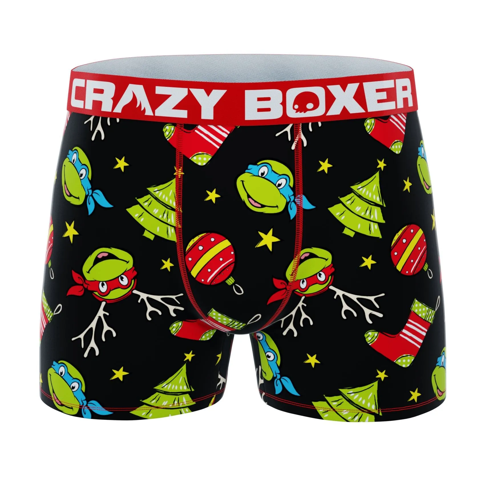 CRAZYBOXER Ninja Turtles Happy Holidays Men's Boxer Briefs (2 pack)