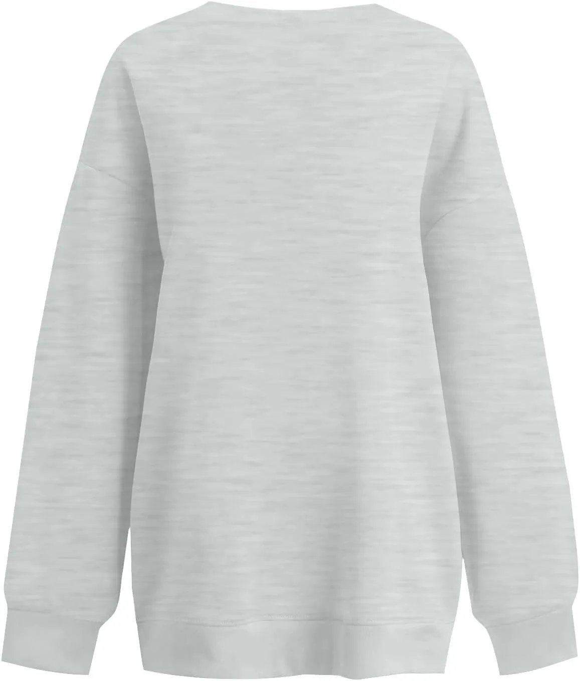 Crew Neck Sweatshirts Women Fleece Pullover Oversized Crewneck Sweatshirt Preppy Drop Shoulder Plain Y2K Hoodie