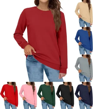 Crewneck Sweatshirts Women Oversized Preppy Sweatshirt Y2k Casual Fleece Pullover Hoodie Long Sleeve Winter Clothes