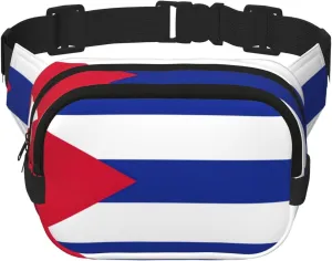 Cuban Flag Fanny Pack Belt Bag For Women And Men, Fashionable Waist Pack For Traveling, Hiking