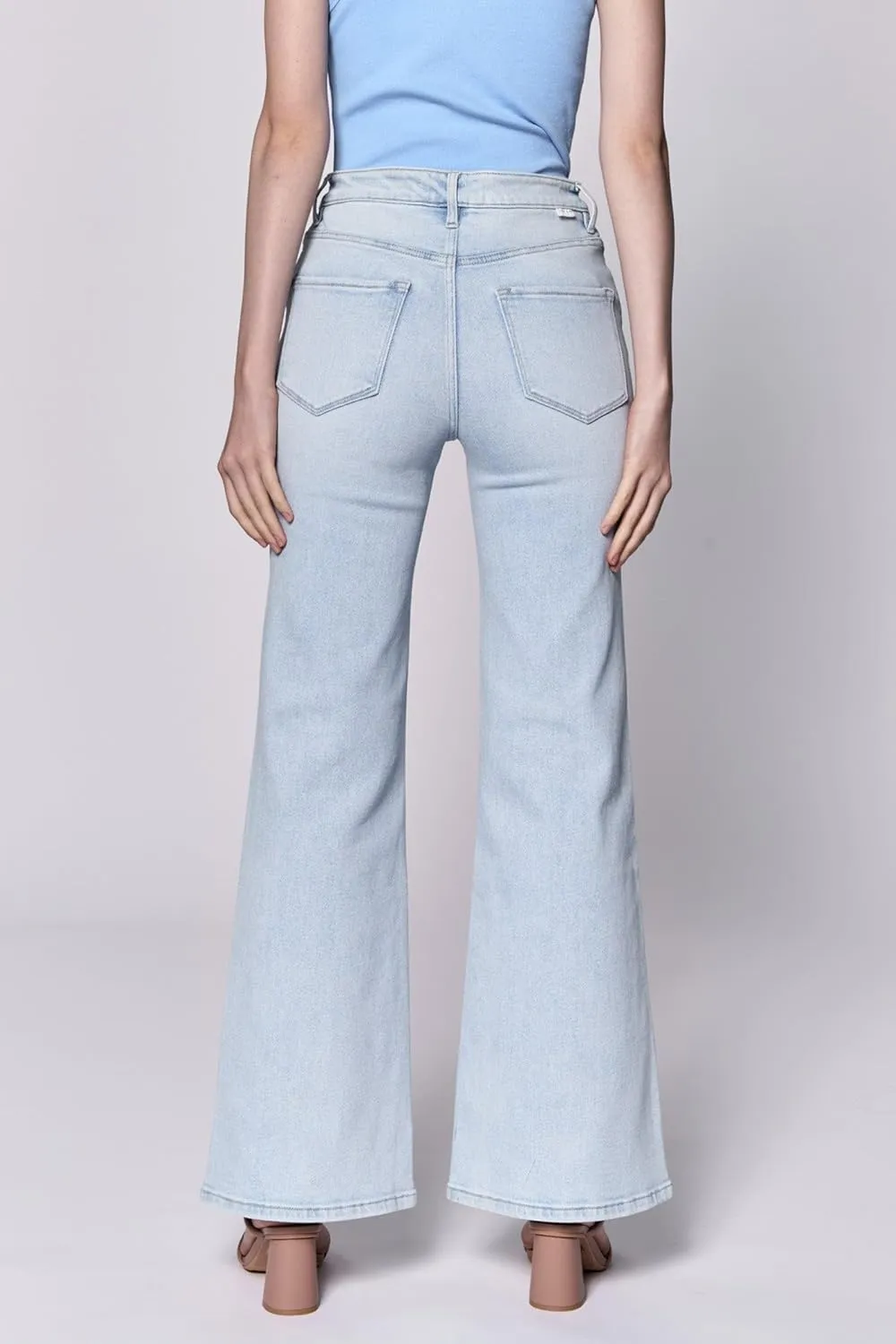 DEAR JOHN Fiona Jeans for Women Wide Leg Mid Rise Jean Full Inseam