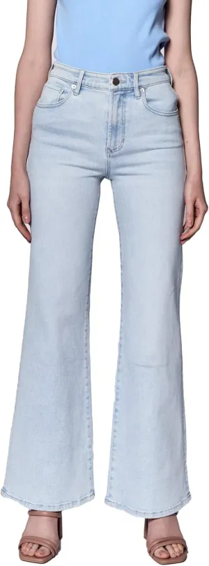 DEAR JOHN Fiona Jeans for Women Wide Leg Mid Rise Jean Full Inseam