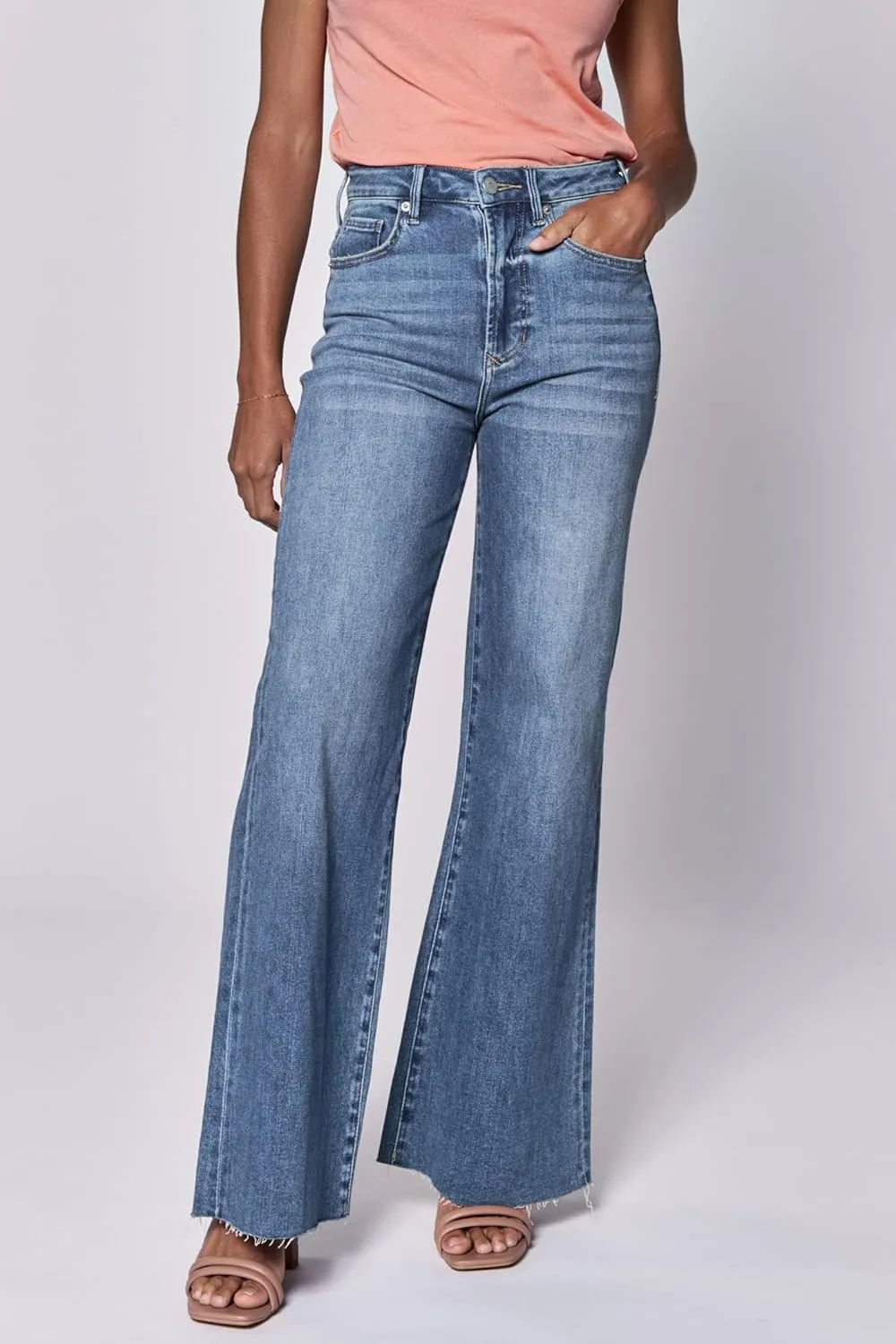 DEAR JOHN Fiona Women's Jeans Wide Leg High Rise Full Inseam